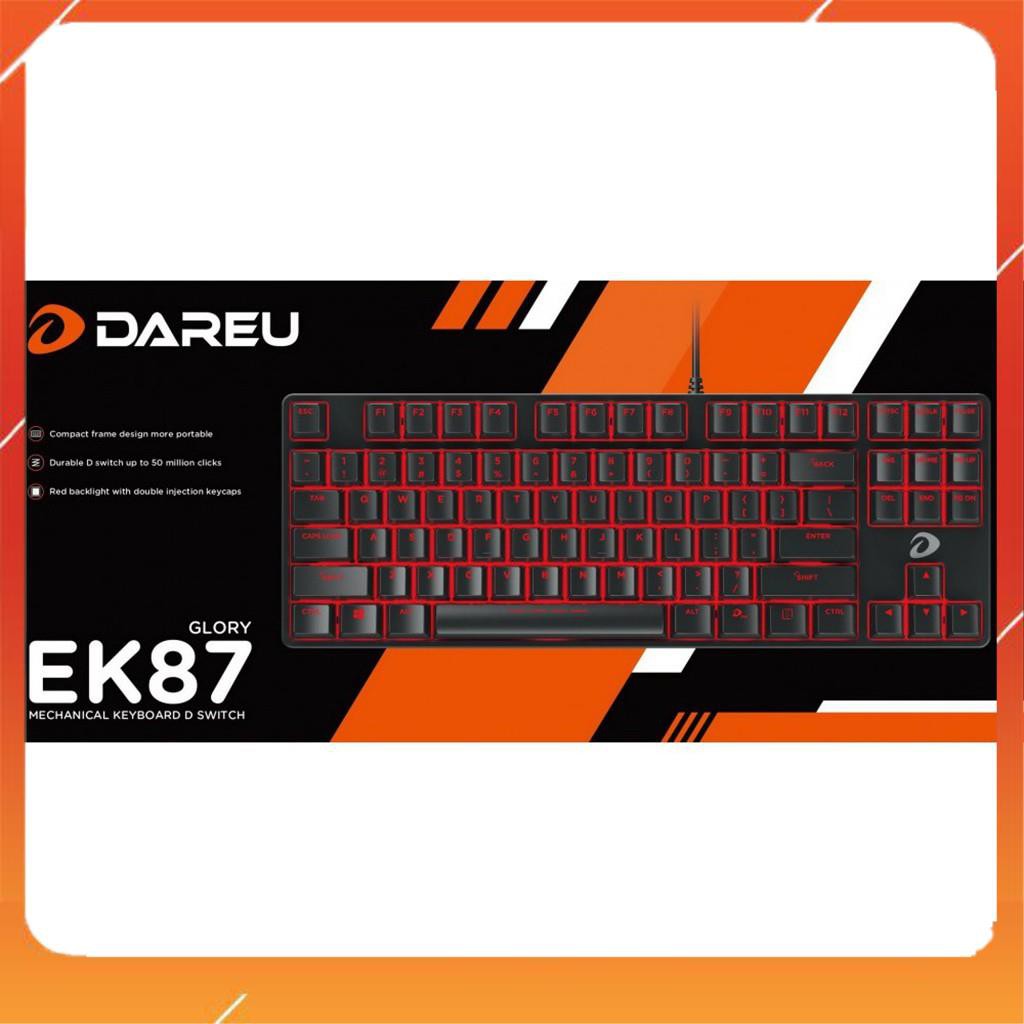 [ HÀNG SIÊU CẤP ] Bàn phím cơ Gaming Dareu EK87 - Mã cũ DK87 - Led Red - Chính hãng - BH 24 tháng [ CHÍNH HÃNG ] | BigBuy360 - bigbuy360.vn