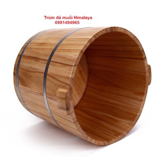 Thùng ngâm chân có hạt massage gỗ thông