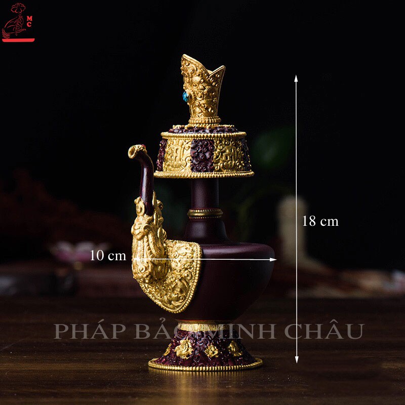 [Pháp Bảo Minh Châu] BÌNH SÁI TỊNH CÓ VÒI TO - NHỎ (SƠN MÀU)