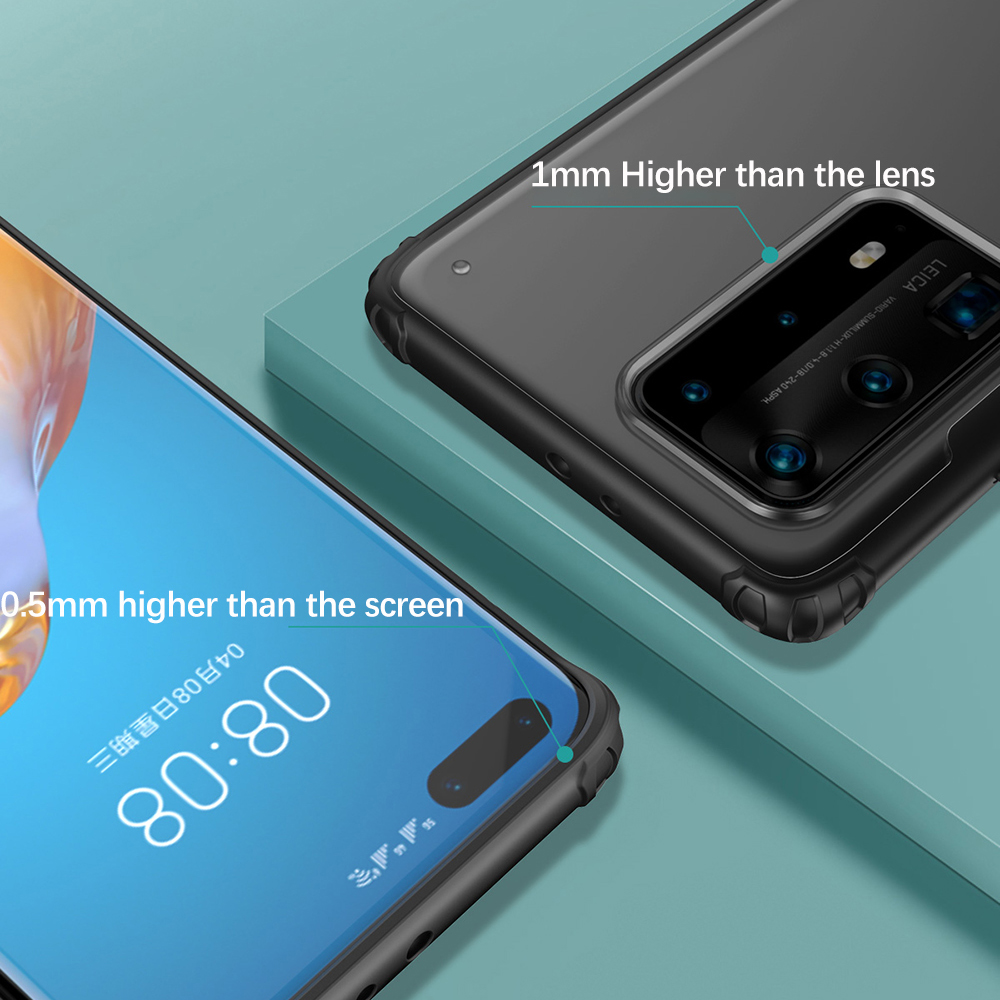 Ốp Điện Thoại Cứng Siêu Mỏng Mờ Trong Suốt Chống sốc Huawei P40 Pro Plus Huawei P30 Pro Lite