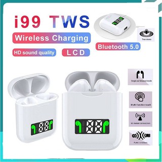 Tai nghe - Tai Nghe Bluetooth i99 True Wireless 5.0 - Sạc nhanh,không dây tich hợp hiển thị màn hình LED - Tai nghe I99