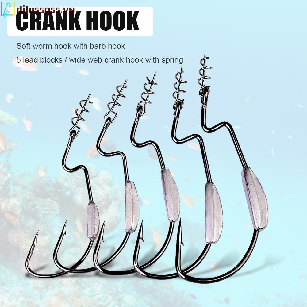 Set 5 Lưỡi Câu Cá Mềm 1.5g 2.5g 3g Chuyên Dụng