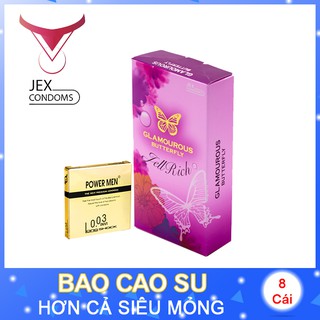 Bao cao su Jex Butterfly Tell Rich Hộp 8 chiếc