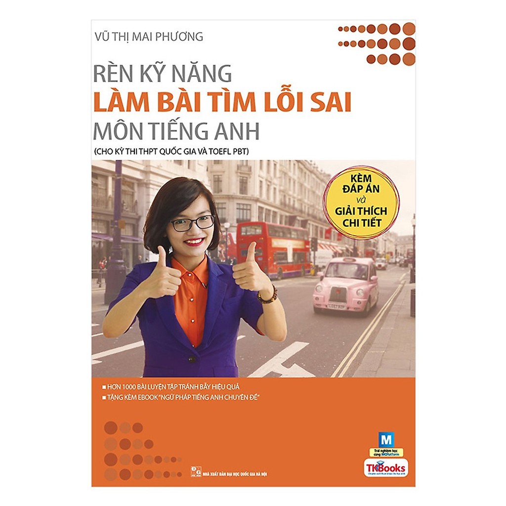 Sách - Rèn kỹ năng làm bài tìm lỗi sai môn tiếng anh ( THPT QG và Toefl)