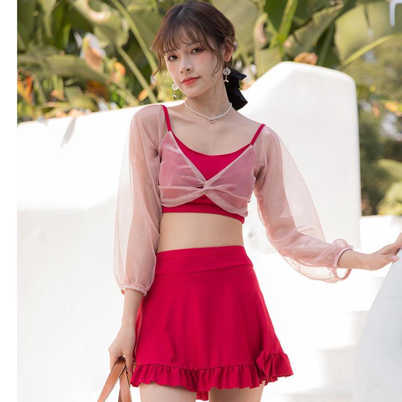 KoreaninsSwomen Swimwear2021New Year Tides Conservative Split Hot Springs, Including Student Swimwear | BigBuy360 - bigbuy360.vn