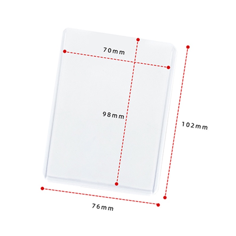 Set 10 Tấm Nhựa Trong Suốt Bọc Thẻ Kích Thước 10×7Cm Chống Thấm Nước Tiện Dụng