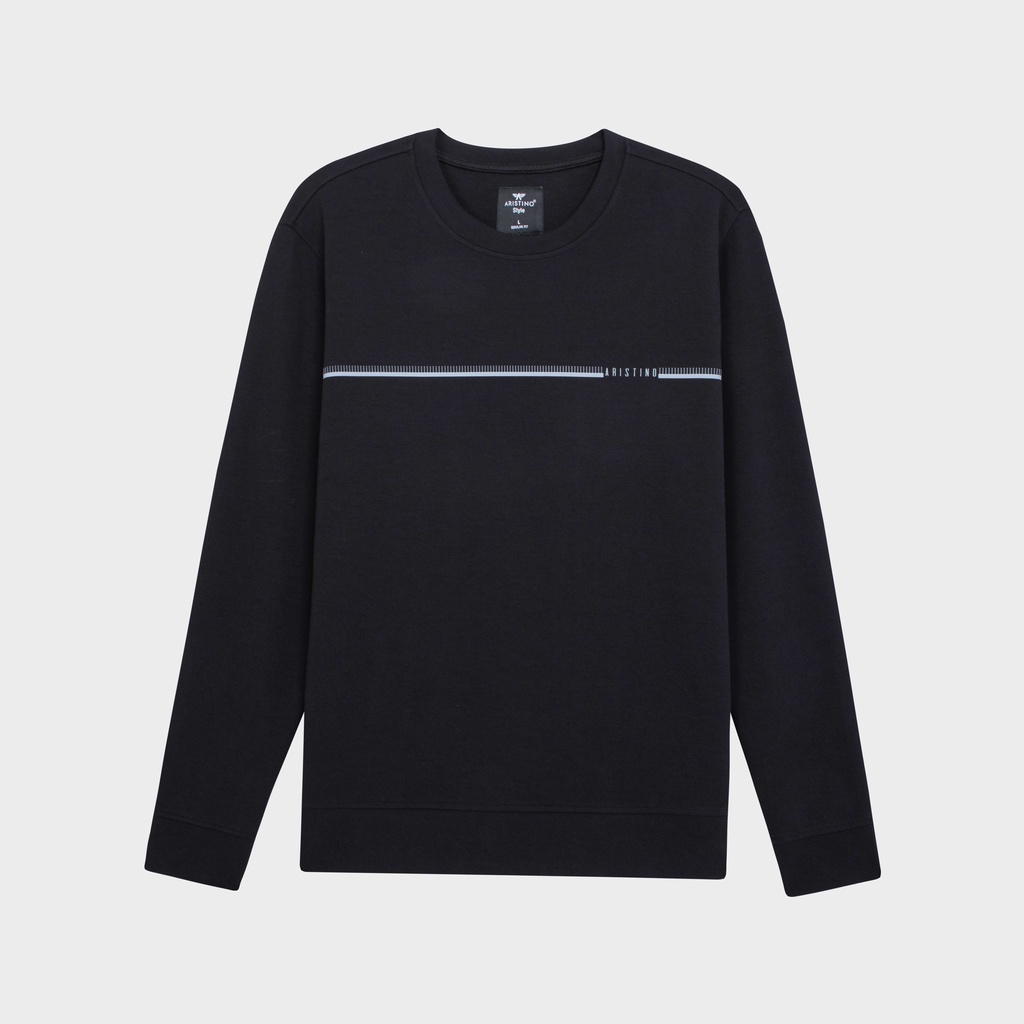 Bộ đồ thu đông nam ARISTINO áo cổ tròn, thiết kế nam tính, chất mềm mại, thoải mái- ALH011W2