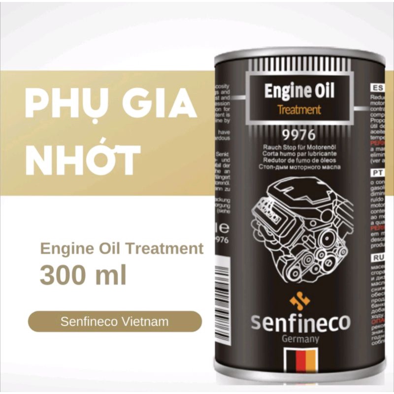 Phụ Gia Nhớt Senfineco 9976 Hỗ Trợ Bảo Vệ Động Cơ Dùng Được Cho Máy Xăng Máy Dầu 300ml