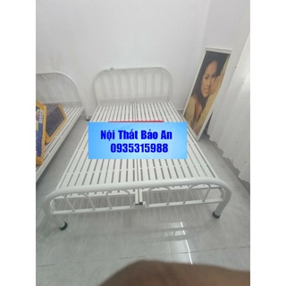 Giường sắt kiểu đơn giản nhiều kích thước từ 1m đến 1m8 - Nội Thất Bảo An