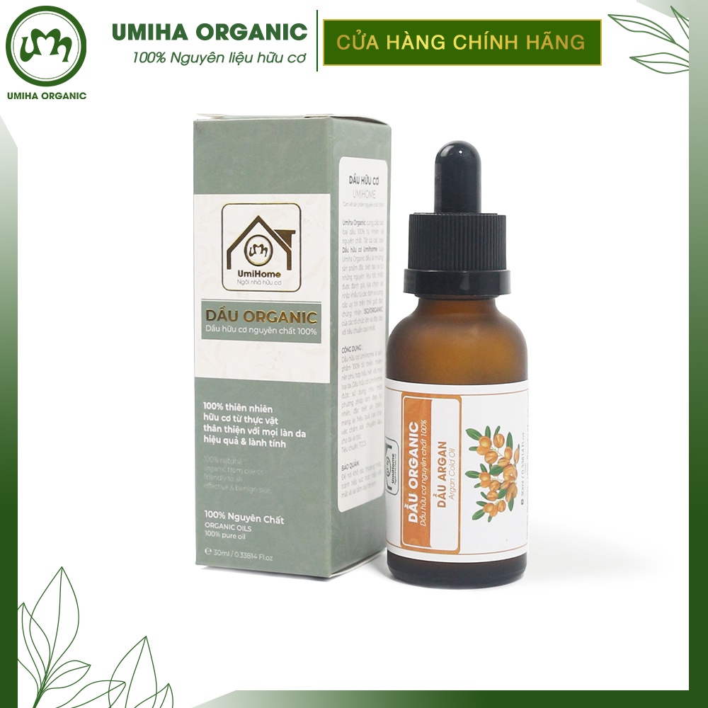 Dầu Argan hữu cơ UMIHOME nguyên chất - Dưỡng tóc óng mượt, kích mọc tóc, dưỡng mi, dưỡng da chống lão hóa, ngừa rạn da | BigBuy360 - bigbuy360.vn