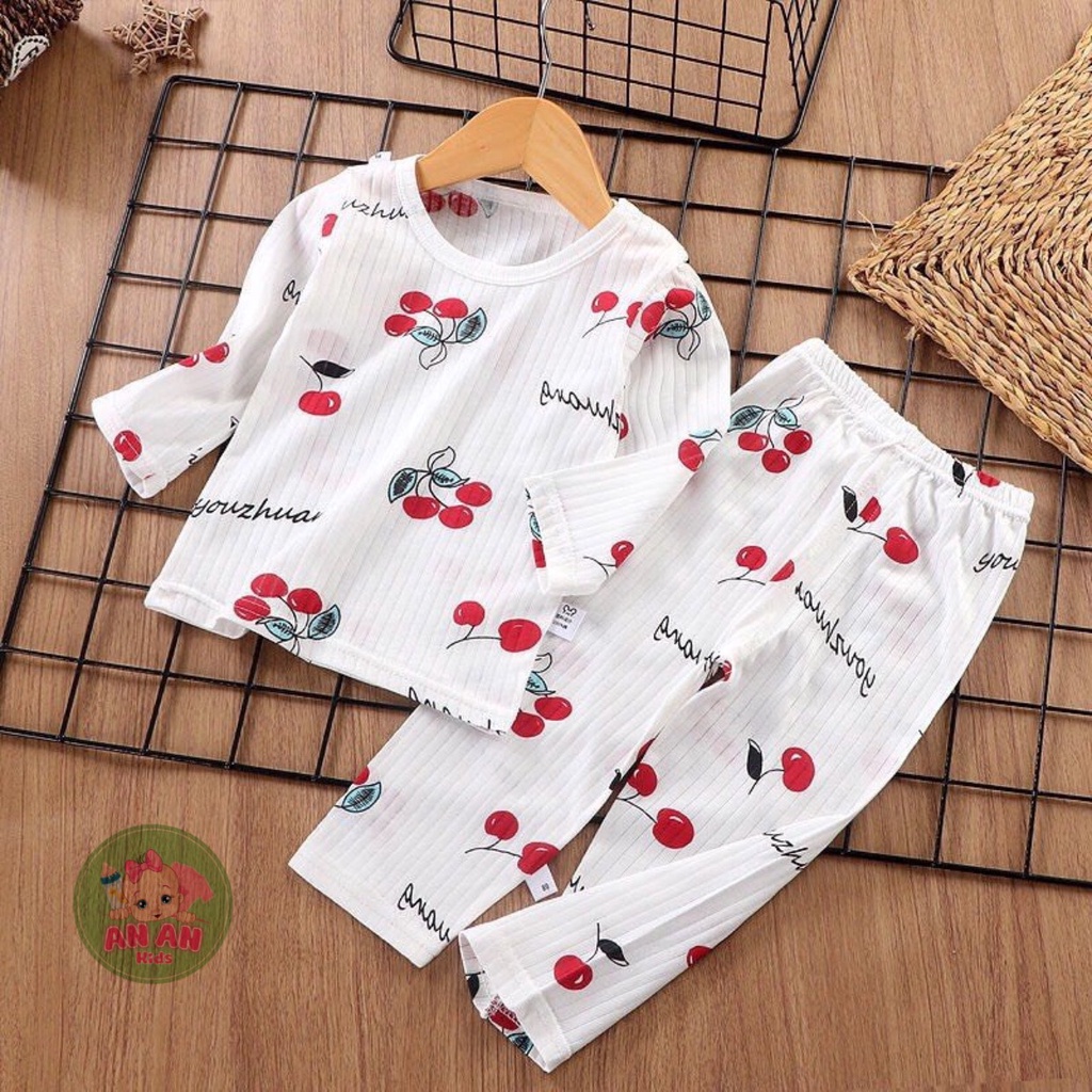 (HÀNG ĐẸP) Bộ Cotton Giấy Dài tay Khuy vai cho bé từ 4-14kg, Bộ đồ cotton giấy dài tay 4 mùa