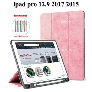 Ốp lưng có ngăn đựng bút chì cho ipad pro 12.9 2017 / 2015 ipad pro 12.9 2021 a2378