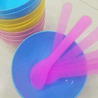 Thìa nhựa đắp mặt nạ,quét mặt nạ dùng trong spa