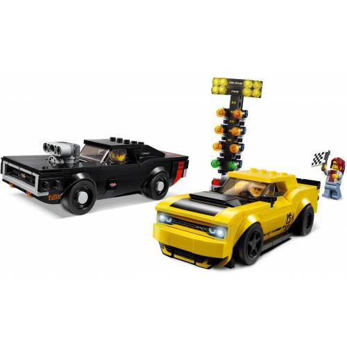 Lego UNIKBRICK 75893 2018 Dodge Challenger Speed Champions - Đội Đua Siêu Xe Dodge Challenger 2018