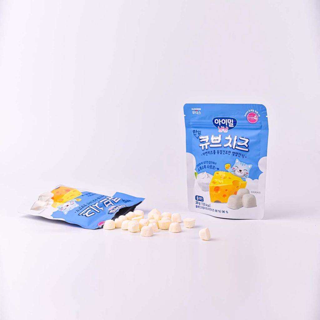 Phô mai khô ăn dặm Ildong Hàn Quốc AYIYUM vị Nguyên bản dành cho bé từ 10M+