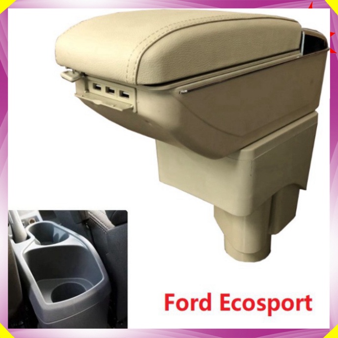 Hộp tỳ tay xe hơi cao cấp Ford Ecosport tích hợp 7 cổng USB DUSB-FECSP (HÀNG LOẠI 1)