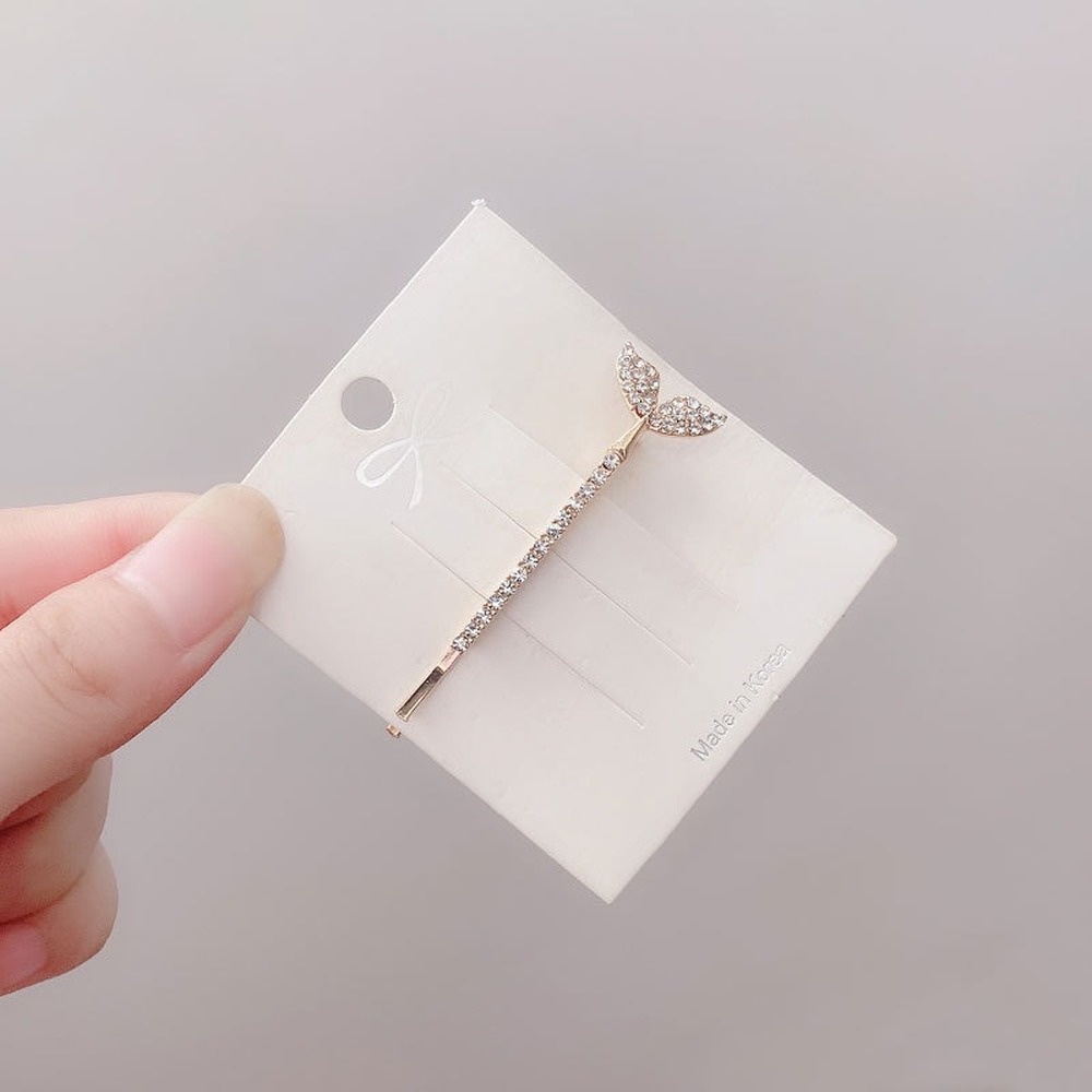 Kẹp tóc kim loại hình đuôi cá heo phong cách Hàn Quốc thời trang mới dễ thương