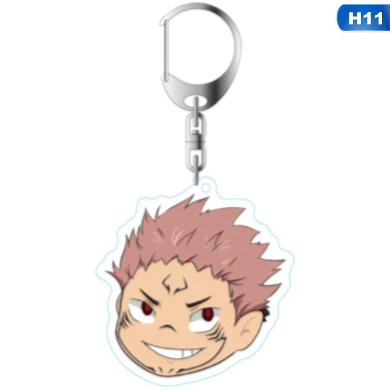 Móc Khóa Nhựa Acrylic Hai Mặt Họa Tiết Anime Kugisaki Nobara Gojo