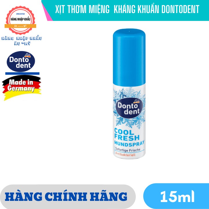 [HÀNG ĐỨC] XỊT THƠM MIỆNG, KHÁNG KHUẨN DONTODENT