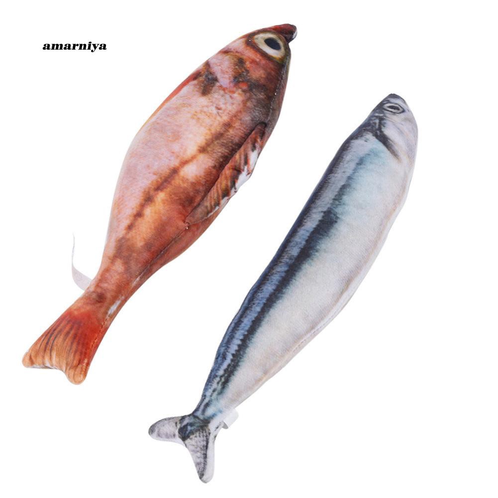 Cá đồ chơi nhồi bông cho mèo cưng