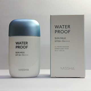 Kem Chống Nắng Chống Trôi Missha All-Around Safe Block Waterproof Sun Milk SPF50+/PA++++
