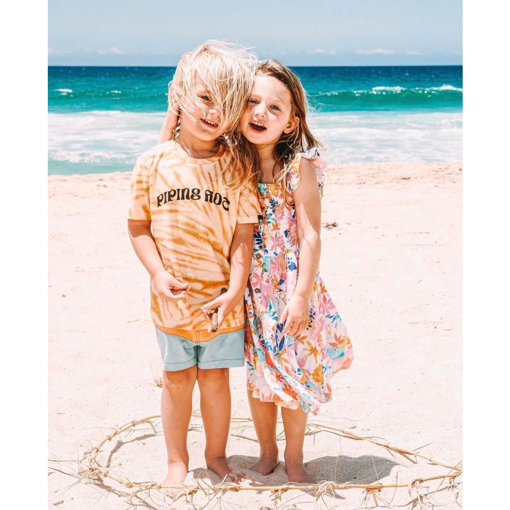 V192 - Váy lanh hoa hotpipinng bé gái