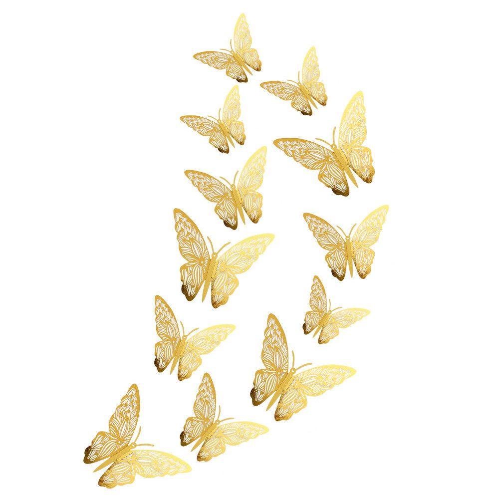 Bộ 12 Sticker Dán Tường Họa Tiết Hoạt Hình 3D Dùng Trang Trí Phòng Trẻ Nhỏ