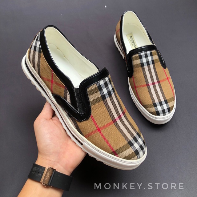 [ Hàng mới ] Giày slipon nam, giày lười vải - Dòng đế thể thao ( Mã SL04 - Ảnh thật kèm video )