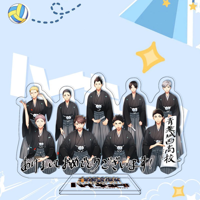 (ĐỘI NHÓM) Standee Haikyuu!! Vua bóng chuyền tượng acrylic standee anime mica chibi trang trí trưng bày mô hình