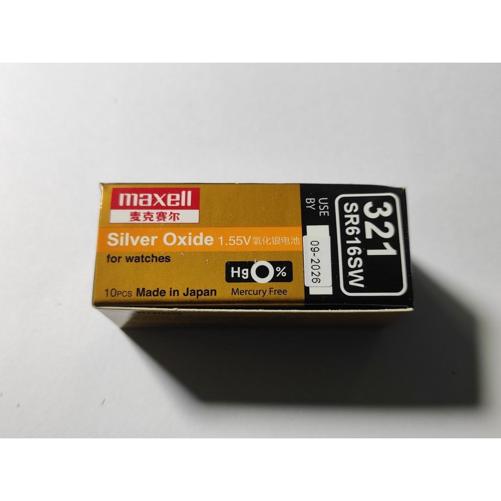 1 Viên Pin Đồng Hồ Maxell Nhật Bản SR616SW / 321 Loại Tốt
