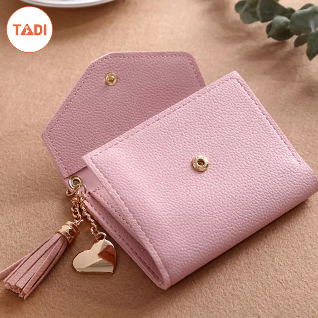 Ví cầm tay nữ mini cao cấp - Bóp da nữ đẹp phong cách Hàn Quốc - Thời trang Tadi