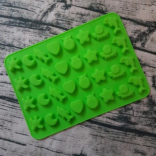 HCM - Khuôn silicon làm kẹo chip, kẹo dẻo, thạch rau câu pudding mini hình Cá heo Bạch tuột Bọ cánh cam