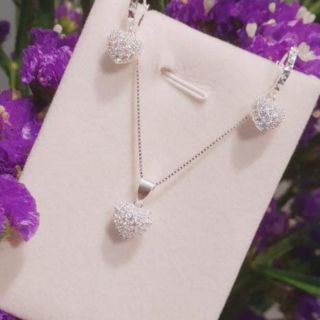 ❤HOT❤Bộ trang sức tim đá mẫu mới