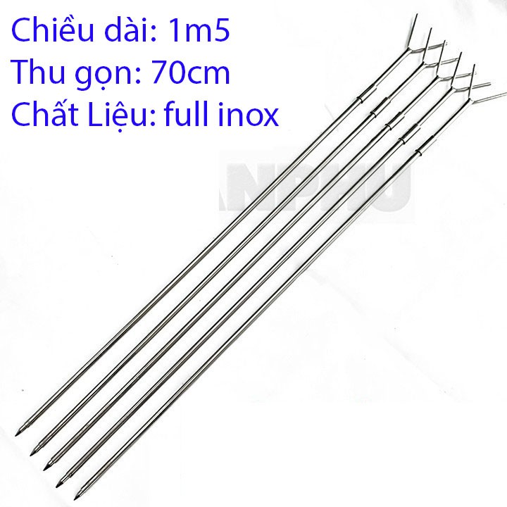 [Full Inox] Chống cần câu chữ y 1m5 thu gọn 70cm