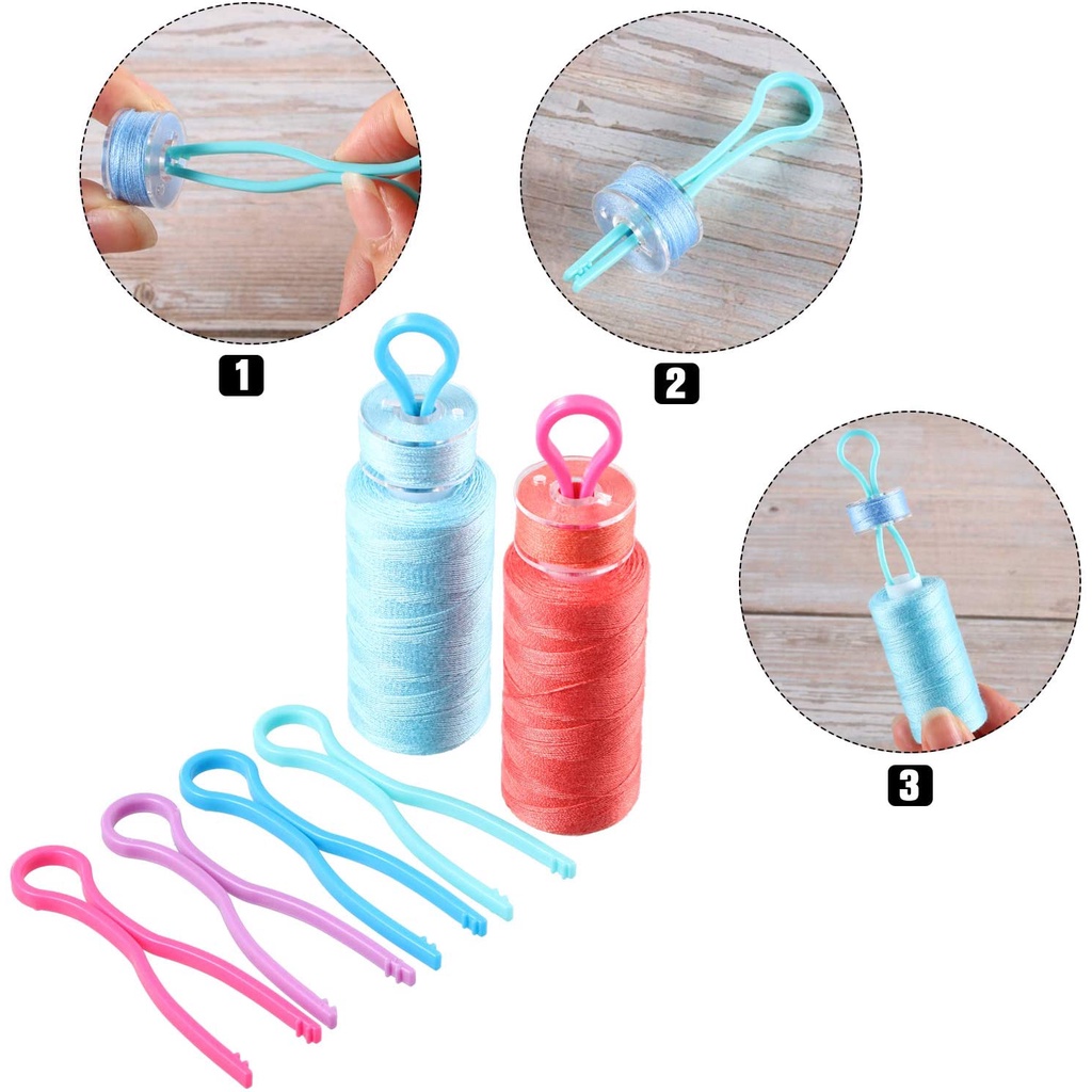 Set 50 Kẹp Quấn Chỉ Nhiều Màu Tiện Lợi