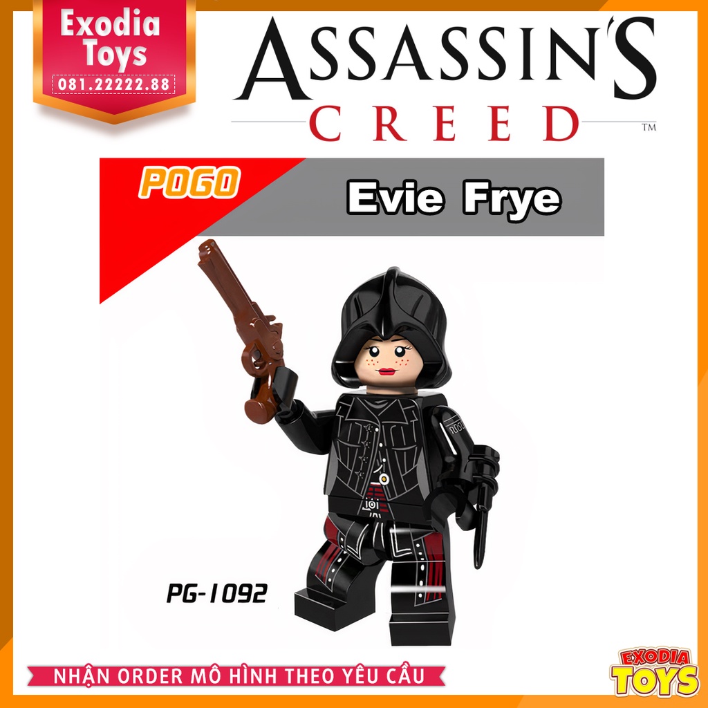 Xếp hình Minifigure nhân vật trò chơi Assassin's Creed - Đồ Chơi Lắp Ghép Sáng Tạo - POGO PG8086