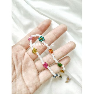 Choker hạt cườm bling