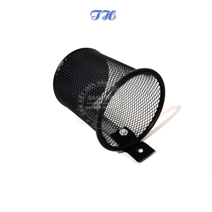 Rổ đựng đồ xe máy mẫu tròn, giỏ hông xe máy đựng chai nước gắn như zin nhúng nhựa cao cấp chắc chắn