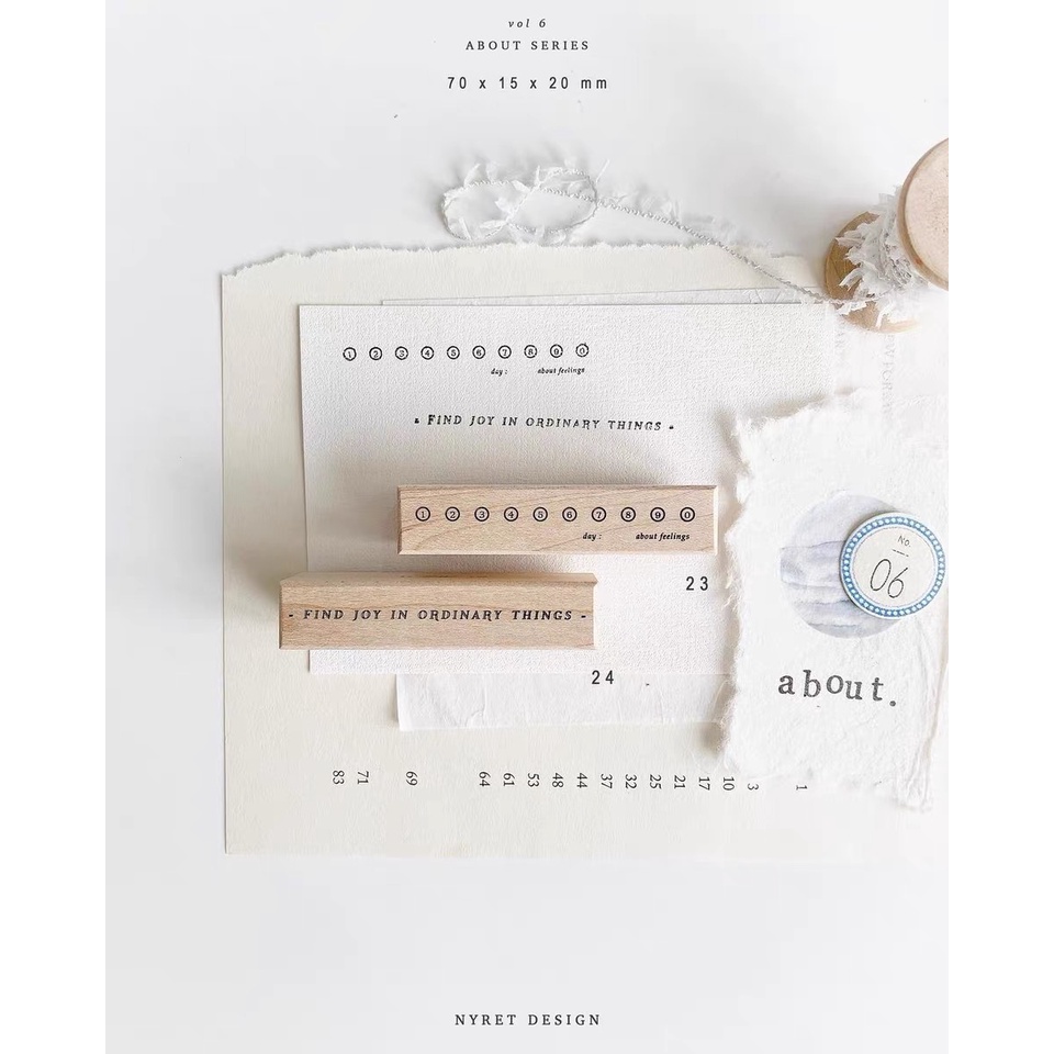 Stamp - Con dấu gỗ Vol6 About Series by Nyret