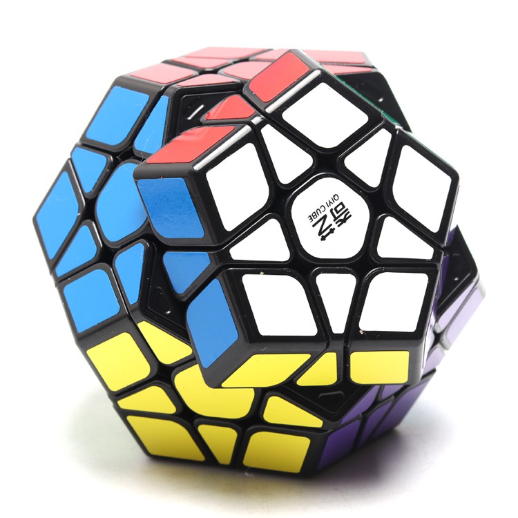 Đồ Chơi Xếp Hình Tư Duy Rubik Biến Thể 12 Mặt Megaminx 3x3 - Mẫu 01 Viền Đen