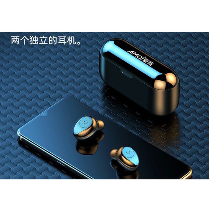 [FREE SHIP 0đ] Thiết bị tai nghe công nghệ 5.0 kết nối bluetooth nay có thêm tính năng cảm biến vân tay cực tiện lợi