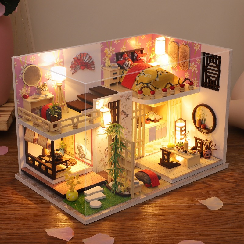 Nhà mô hình tự lắp ráp DIY - Trúc xinh- M027