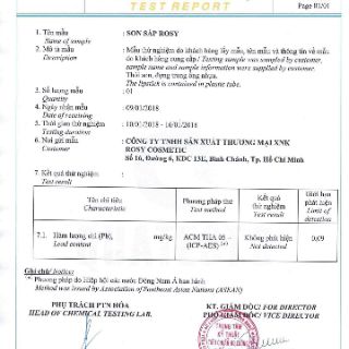 son thỏi và son kem không chì rosy ( bán hết)