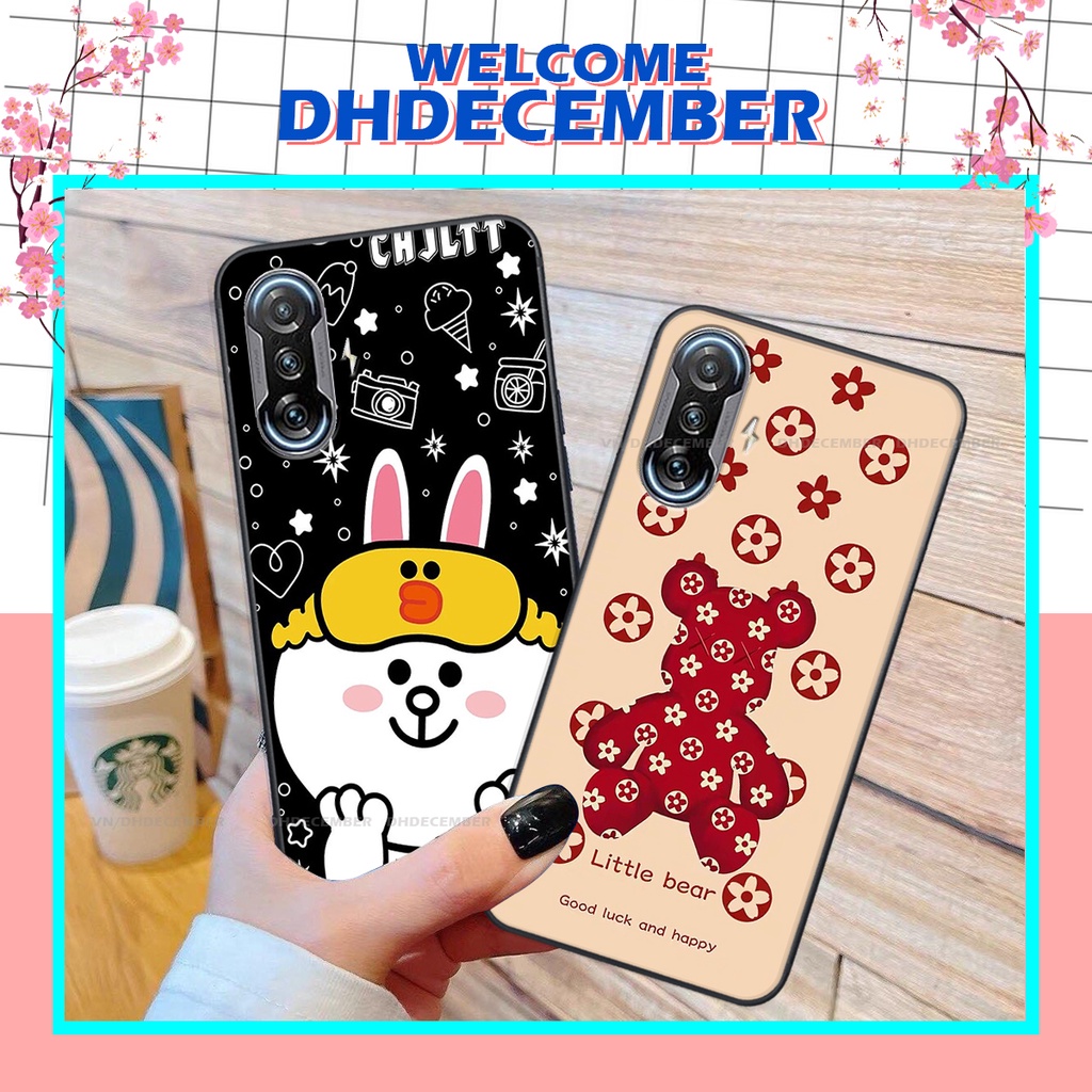 Ốp lưng Xiaomi REDMI K40 GAMING in hình gấu K@ws, gấu nâu, dor@emon RẺ- ĐẸP- BỀN