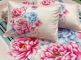 Drap thun lạnh 5D cao cấp mẫu hoa ( 3 màu )