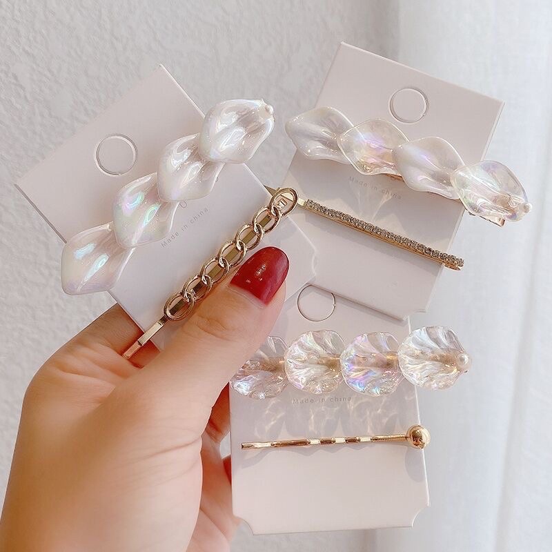 Sét kẹp hoa Lan Trắng 🌷