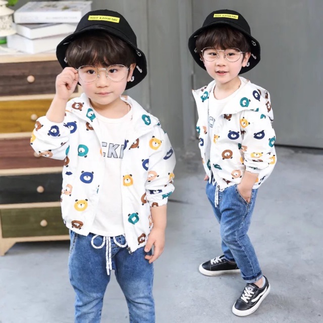 Áo khoác gió, khoác nhẹ cho bé, chất đẹp