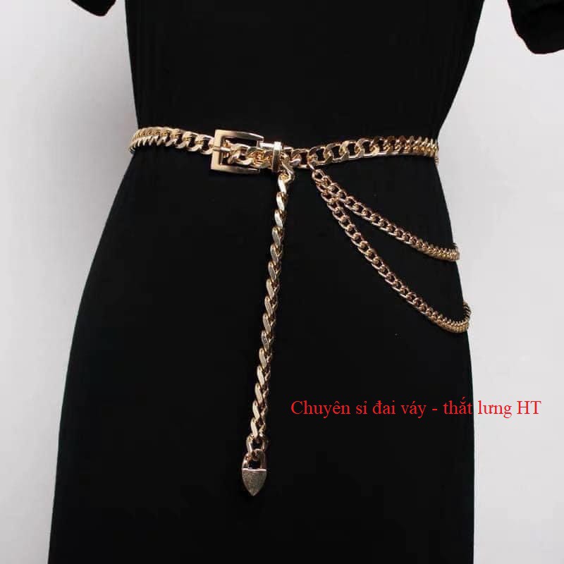 Đai váy belt áo XÍCH KHÓA KIM