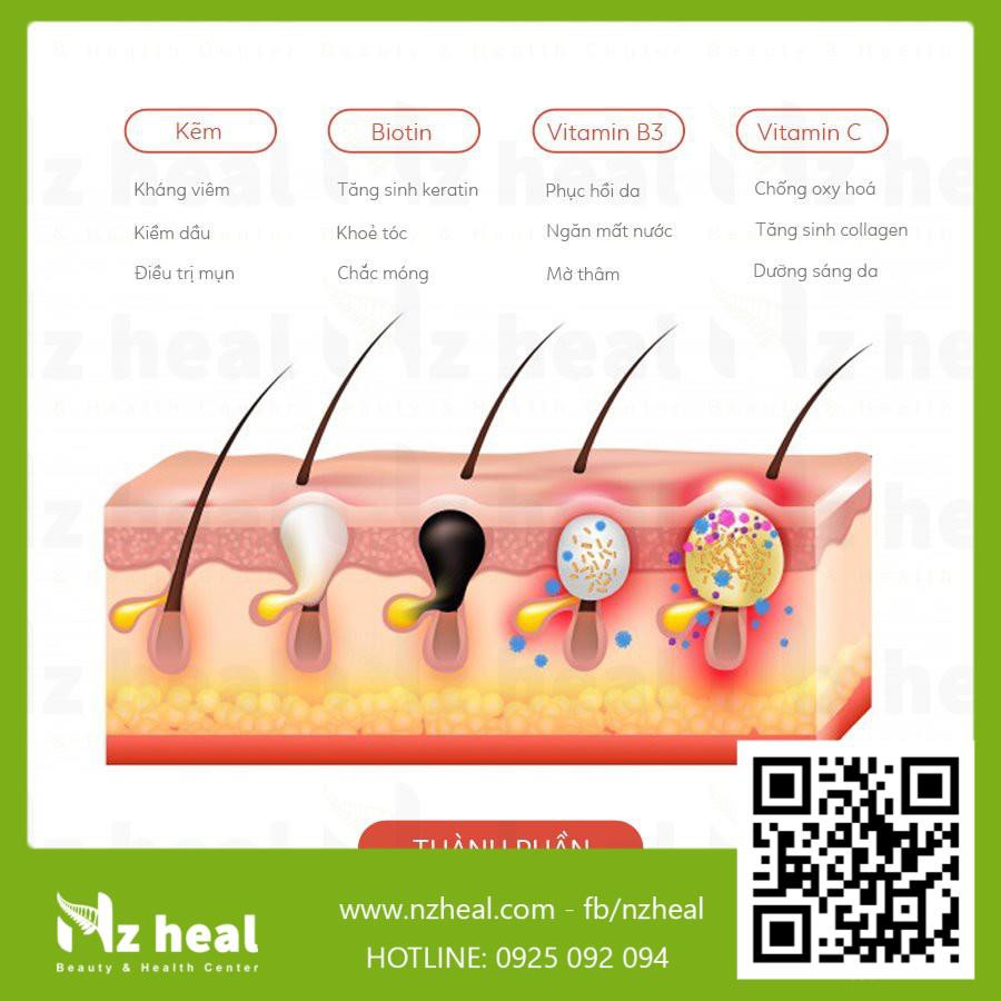 Viên uống HSN Deep Blue Health dưỡng ẩm sáng da dưỡng tóc móng | Thế Giới Skin Care