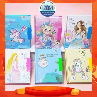 Sổ nhật ký có mã khóa 13x9cm (A6) - giá rẻ đẹp